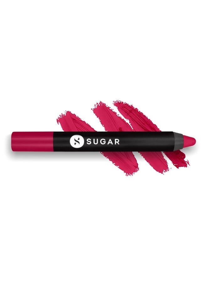 شوجار أحمر شفاه مات كرايون من SUGAR Cosmetics للنساء | يدوم حتى 8 ساعات وأكثر | قلم أحمر شفاه مع مبراة | 2.8 جرام - 22 دونا بينسيوتي - Image 3